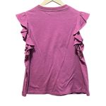 Bishop and Young  Uptown Flutter SleeveTee Shirt Size Large in Raspberry Photo 7
