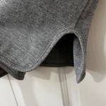 Theory Women Sz S Gray Heather V Neck Short Sleeve Crop Polo Shirt Minimalist Photo 3