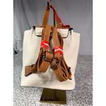 Montana West  Women's Tan & Cream Mini Backpack Convertible Straps Photo 2