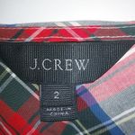J.Crew  2 Red Green Diagonal Plaid Tunic Top Photo 5
