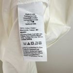 J.Crew  Drop Waist Midi Dress Cotton Poplin White A Line Minimalist Small NWT Photo 9