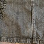 LF Carmar Skirt Olive Green Denim Distressed Mini Skirt Size 28 Edgy Rocker Goth Size M Photo 8