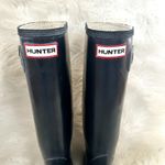 Hunter Original Tall Rubber Rain Boots Sz 7 Photo 2
