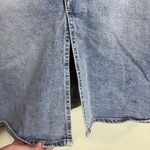 Gap Women's Two Tone Denim Slit Hem Pencil Skirt Mid Wash Size 20/35 Classic Photo 4