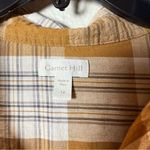 Garnet Hill  Essential Boyfriend Plaid Button-Up Shirt Sz:14 Photo 5