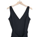 Sam Edelman Womens 8 Tie Waist Crop Wide Leg Jumpsuit in Black NEW Photo 3