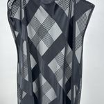 Black sheer silky asymmetrical M nightgown chemise sexy pajamas slinky vintage Size M Photo 3