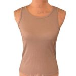Hurley Vintage Tan Ribbed Tank Top with Heart Emblem Size Medium Photo 0