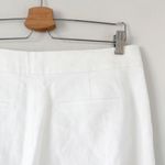 J.Crew Hayden Kickout Crop Pant in White Linen Blend Size 10 Photo 8