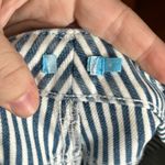 J. McLaughlin Womens Jeans 4 Wide Leg Stripe Crop Button Fly Nautical Beach Denim Photo 1