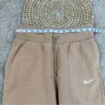 Nike Women’s Phoenix Fleece Joggers Pants Pull On High Waisted in Brown Cream M Photo 12