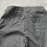 Gray Plaid Polka Dot Skinny Ankle Dress Pants EUC Black Size 2 Photo 4