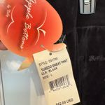 Apple Bottoms  Women Black Tuxedo Sequin Trim Wide Leg Large Photo 4