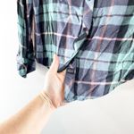 Rails  Hunter Plaid Button Up Long Sleeve Shirt Teal Navy Blue Pink Small Photo 6