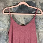Lush Clothing Lush Tank Top Woman's Medium Pink Cross Over Hem Coastal Oversized Flowy Photo 7