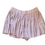Leith Pleaded Shorts Womens size large Pink Loose Fit Photo 2
