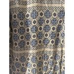 Old Navy  white-blue print dress long sleeve boho built-in slip XL Tall New Photo 5