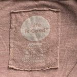 Life is Good Vintage 70's Style Long Sleeve Brown V-Neck Top ~ Women's LARGE Photo 2