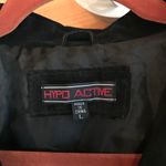 BLACK SEUDE LEATHER BUTTON UP BLAZER STYLE JACKET Size L Photo 2