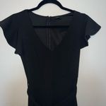 Windsor  Black Short Sleeve Maxi Jumpsuit with Tie Size XS Photo 1