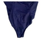 ANDIE NWT Havana Empire Waist One Piece Swimsuit Removable Cups L Navy Blue Photo 3