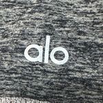 Alo Yoga  Grey High Waist‎ Ribbed Knit Lounge Leggings Ruched Small Dance Workout Photo 7