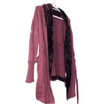 Free People Westwood Hooded Cardigan Women Small Velvet Trim Bohemian Duster Photo 5