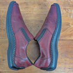 Ladies' Rieker Red Leather Slip On Comfort Flats EU 38 Size 7 Photo 5