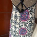 Miami White and Gray Spaghetti Strap Resort Maxi Sundress Photo 5