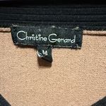 Christine Gerard Dusty Rose and Black Scoop Neck Dolman Sleeve Sweater Size M Size M Photo 1