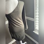 Pretty Garden Asymmetrical One Shoulder Olive Green Dress size XL Party cocktail Photo 2