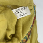 Natural Life  Boho Top Green Floral Embroidered Tassels Split Neck Hippie Size XL Photo 7