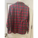 L.L.Bean USA  Plaid  Red Traditional Women’s SHIRT TUNIC 1/4 BUTTONS UP SIZE 8 Photo 5