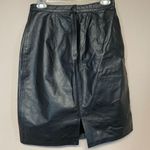 Winlit Genuine Leather Skirt Black Photo 0