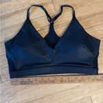 MPG Sportswear Black Faux Leather Sports Bra & Leggings Set Photo 12