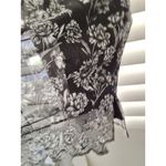 INC International Concepts Womens M Black White Floral Sheer Sleeveless Top Size M Photo 5