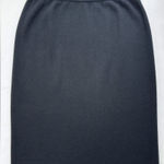 St. John Basic Santana Straight Black Knit Knee Pencil Skirt Size 4 Made in USA Photo 0
