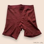 SKIMS EUC  COTTON RIB BOXER - SANGRIA Photo 1