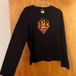 Jerry Leigh Warner Bros Superman Flames DC Comics Shirt Women’s Super Hero Graphic Tee XXL Photo 4