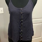 American Eagle dark grey button front cami Photo 0