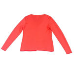 April Cornell Traders Retro Cardigan Embroidered Sequin Trim Size Medium Women's Orange Photo 5