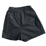 Frankie Shop Lui Pull On Organic Cotton Boxer Shorts Black Size XS Photo 3