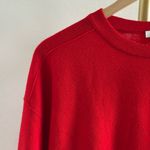 Madewell  Merino Pullover Sweater in Bright Cherry, Size Small Photo 5