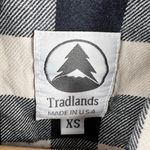 Tradlands Buffalo Plaid Flannel Shirt Black White 100% Cotton Made in USA XS Photo 3