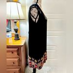 French Connection  Art Deco Beaded Hem Shift Dress Sleek Black Evening Style~6💛 Photo 3