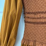 Ulla Johnson Ayaz Midi Dress Sandstone Cotton Size 8 Handmade Smocked Balloon Photo 6