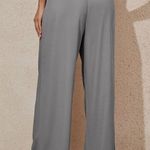 NEW High Waisted Career Waffle Dress Pants Trousers Pockets S Gray Photo 1