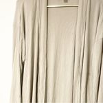 SKIMS  Size Large Cream Open Front Ribbed Robe House Coat Kim‎ Kardashian Photo 1