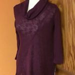 DKNY NWT burgundy turtleneck sweater Photo 8