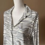 Velvet Heart  | Striped Split Hem Button Down Top Sz M Photo 46